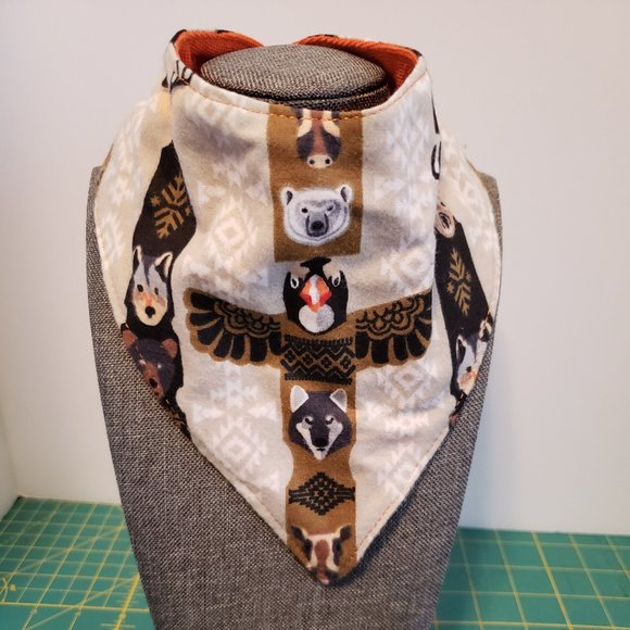 Handmade Lined Baby Drool Bandanas Set Of 3 - Picture 2 of 9